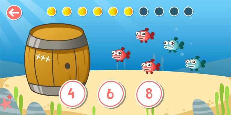Juego How many Fish interior