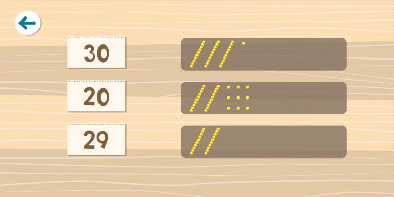 Juego Teen and Tens Matching interior