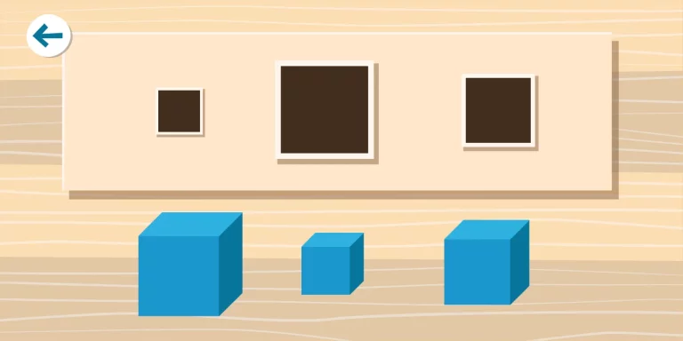 Juego The Right Size interior