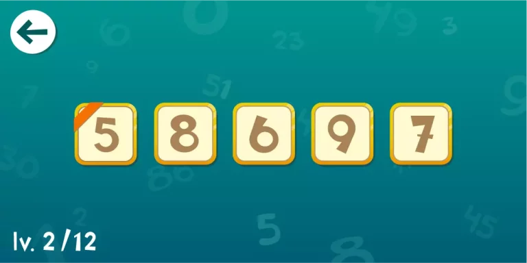 Juego Sorting Numbers interior